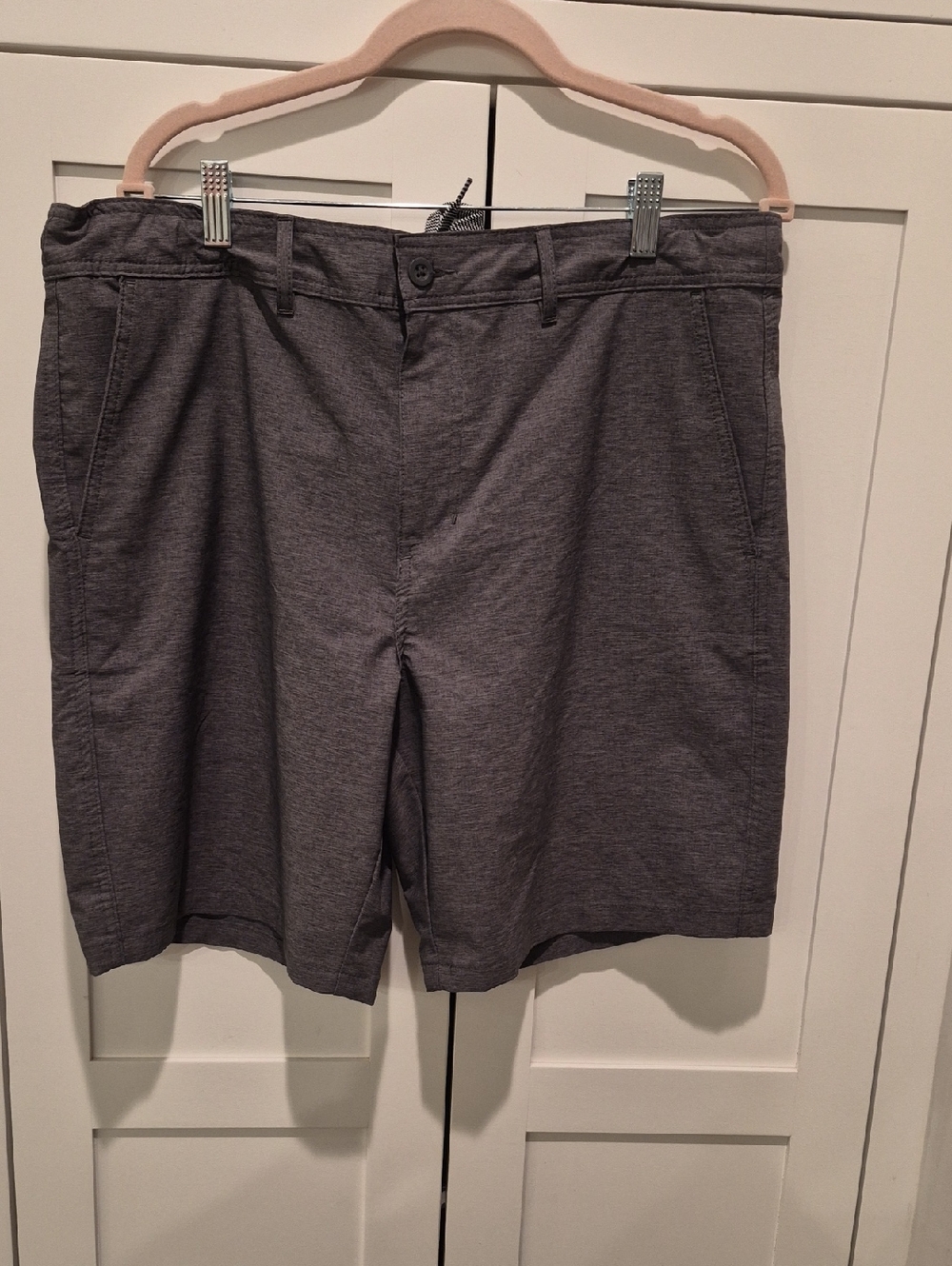 Mens Goodfellow & Co Grey Stretch Active Dress Shorts Size 36